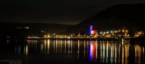 L'église Saint-Martin de Lorch am Rhein aux couleurs tricolores